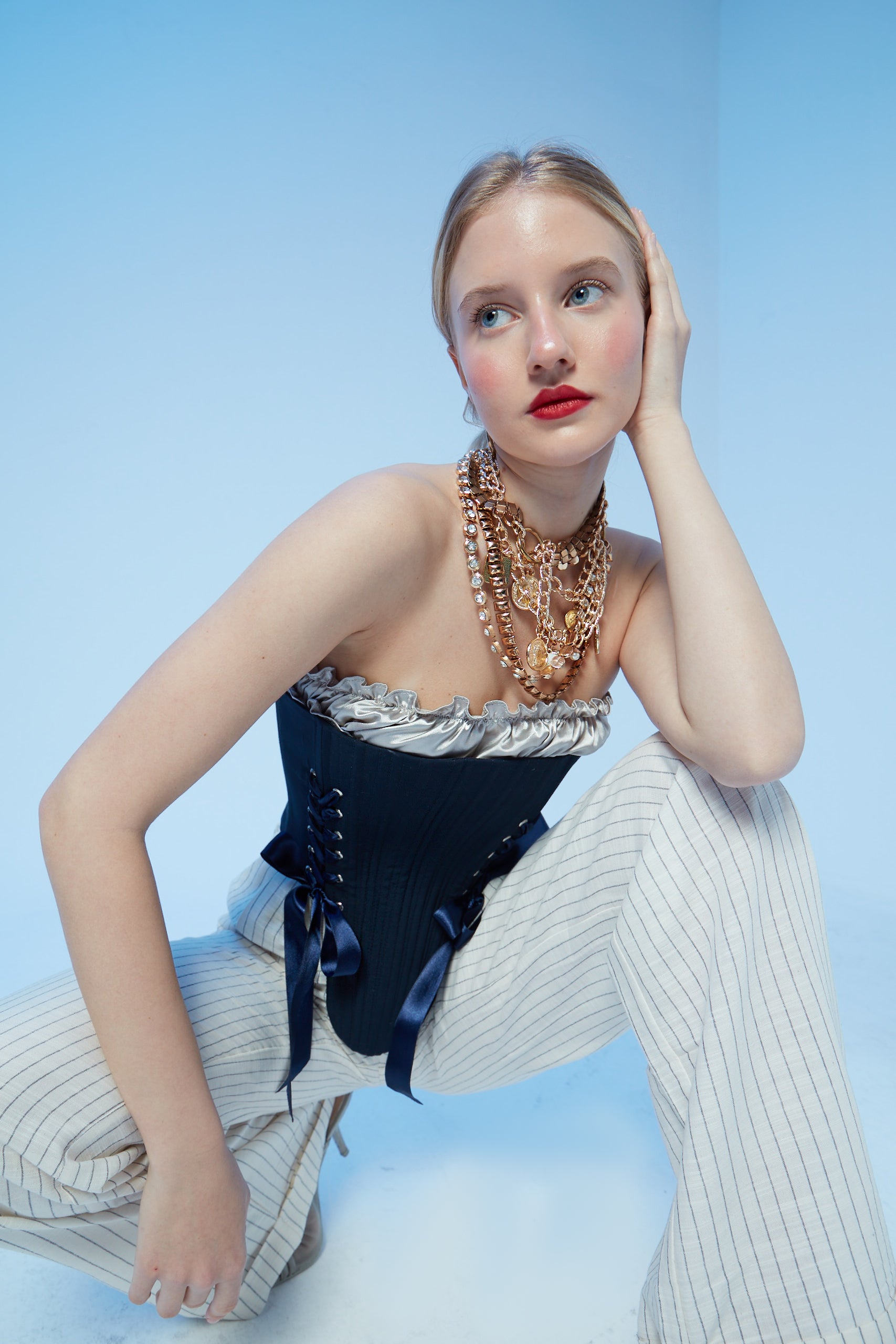 Marie Lacivert Korse Set