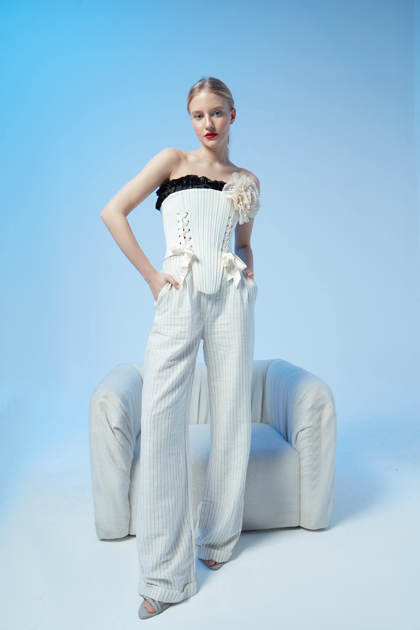 Marie Ekru Korse Set