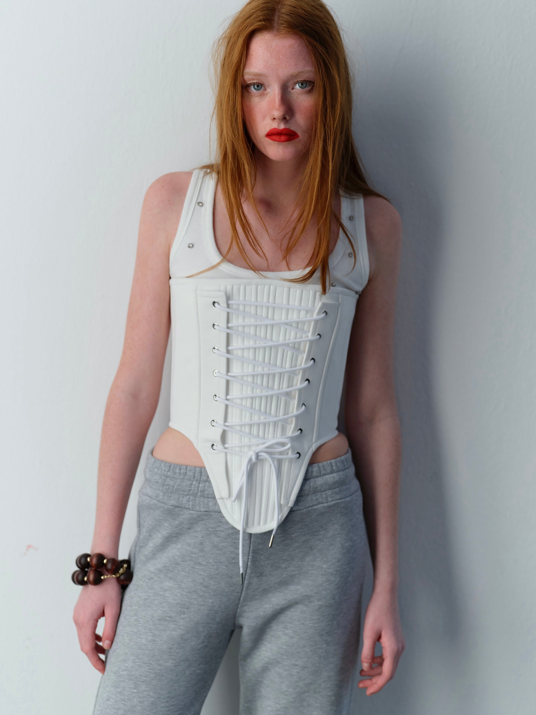 Luna Beyaz Korse Set