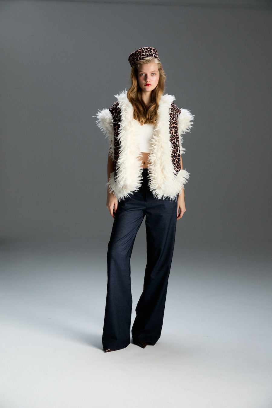 Milka Leopar Çift Taraflı Yelek