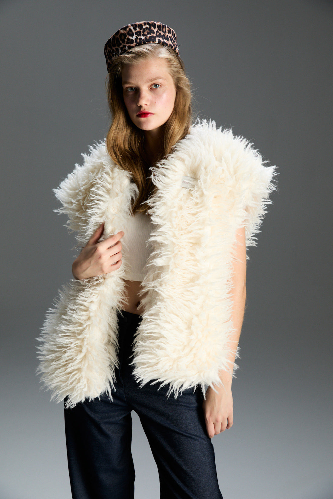 Milka Leopar Çift Taraflı Yelek