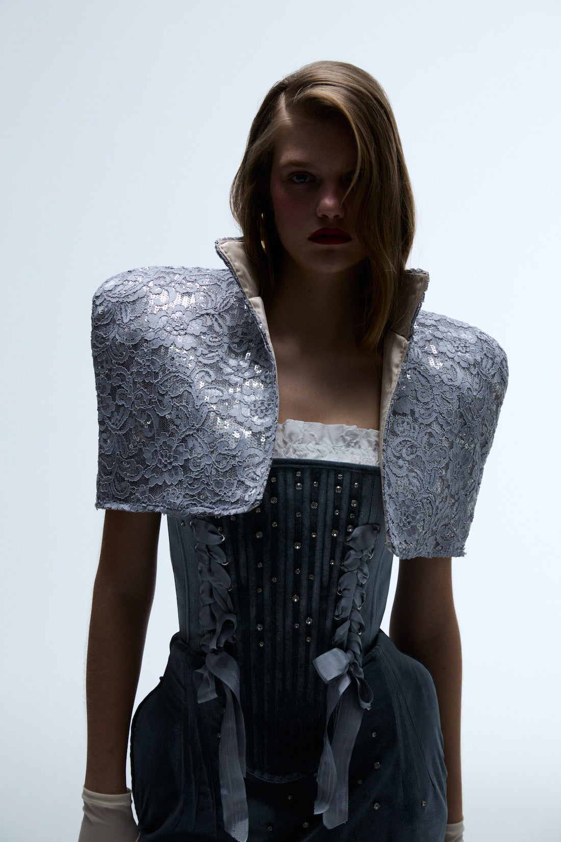 Gloria Kadife Korse Set