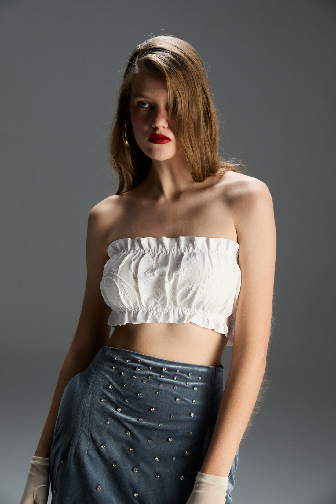 Gloria Kadife Korse Set