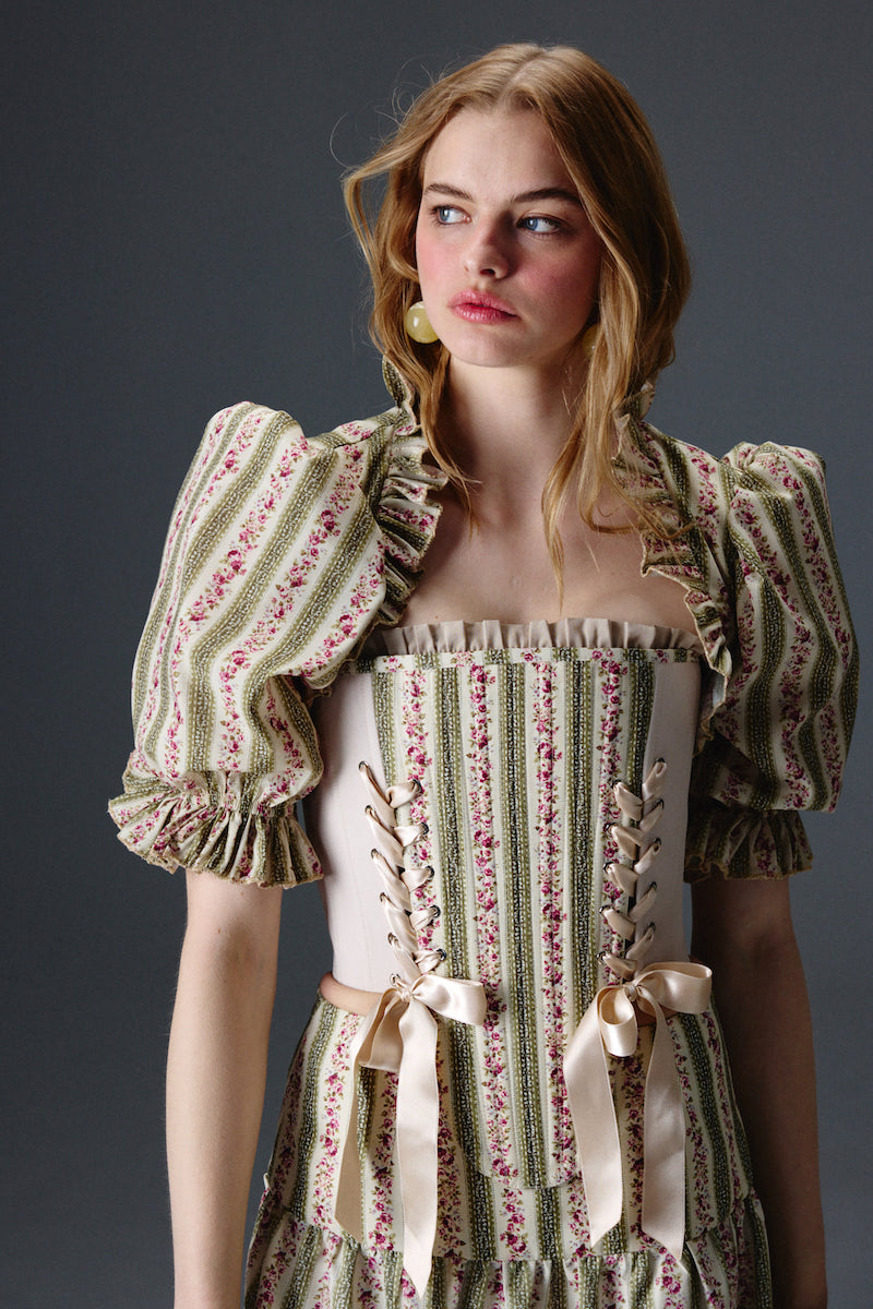 Rosewood Floral Bolero Üst