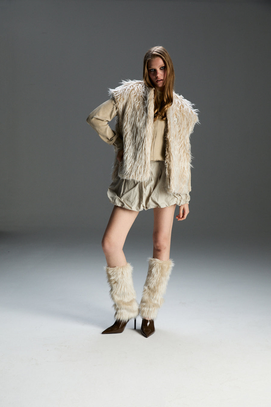 Milka Çiçekli Çift Taraflı Yelek