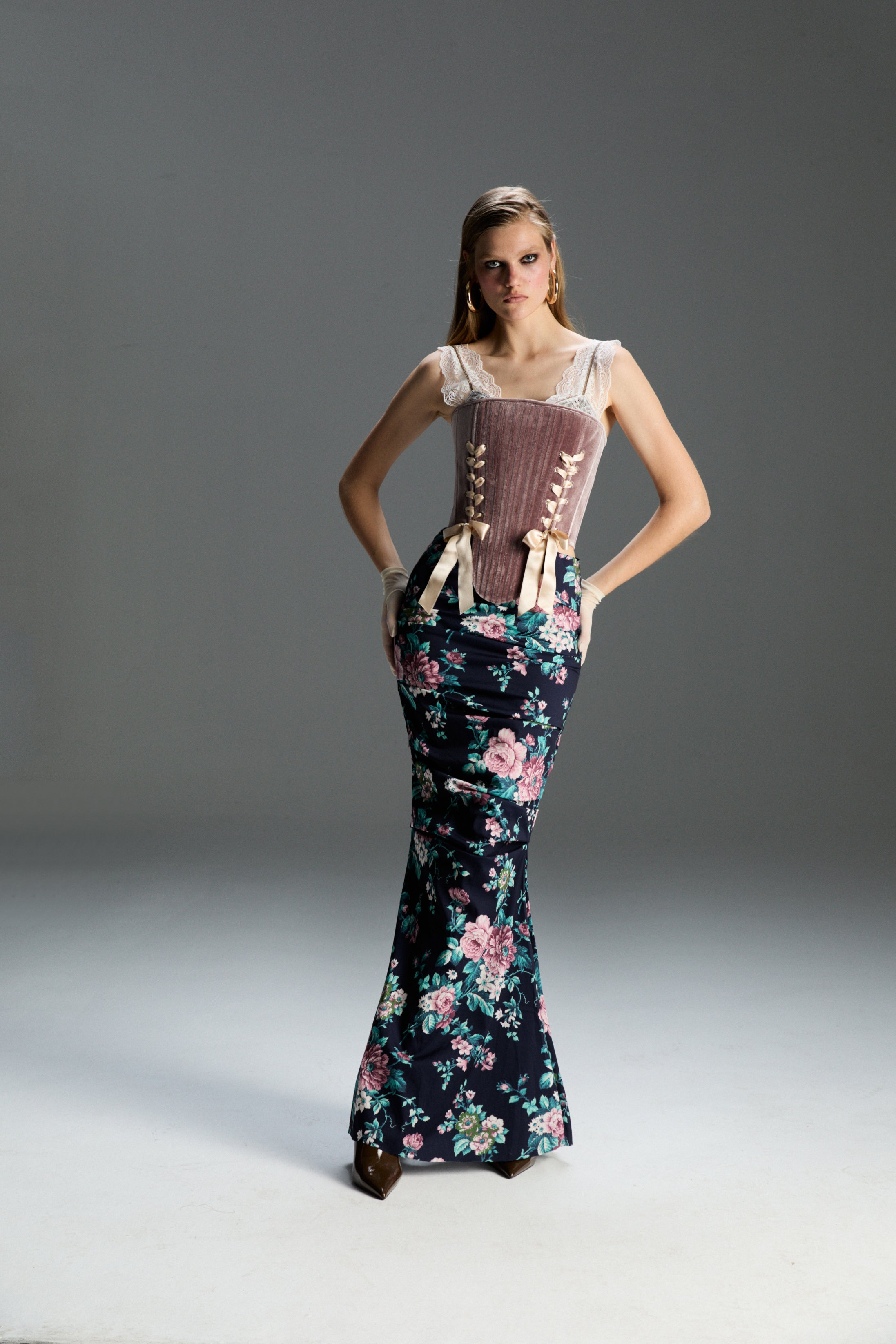 Shell Çiçekli Etek