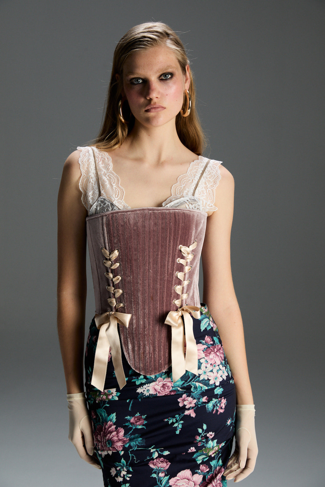 Marie Gül Kurusu Korse Set