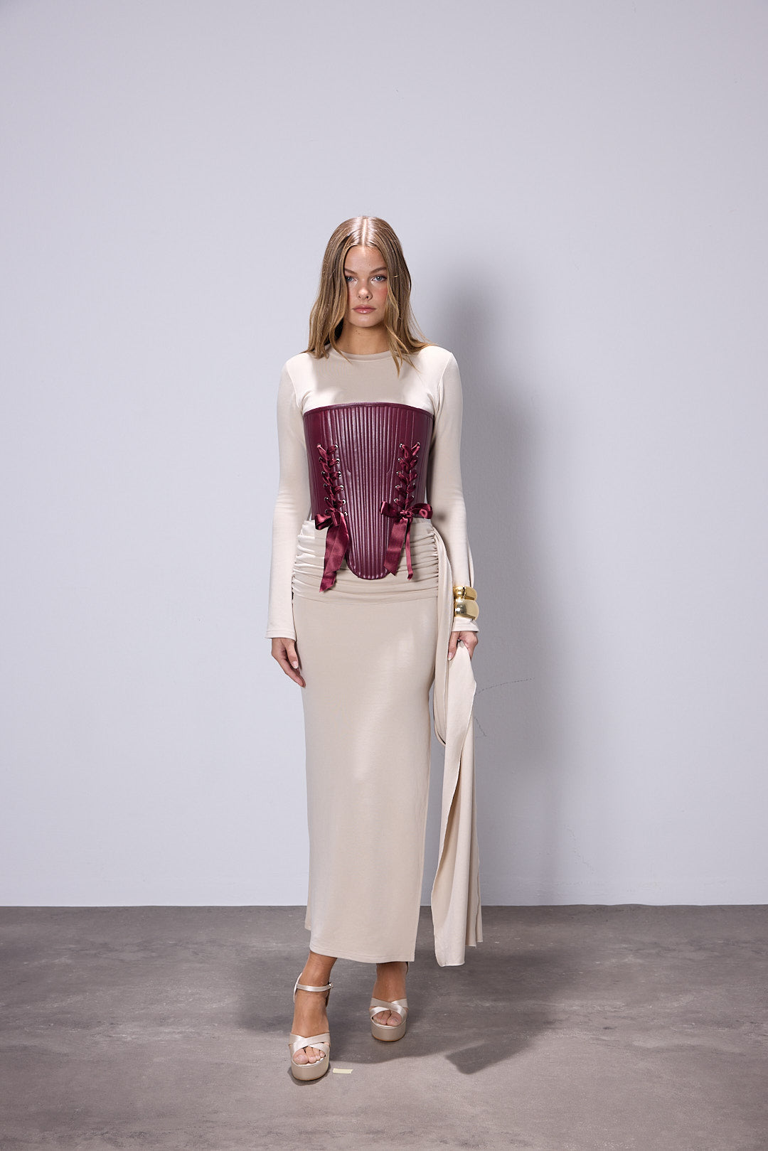 Marie Bordo Deri Korse Set