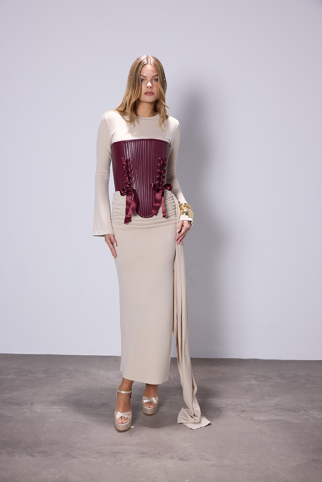 Marie Bordo Deri Korse Set