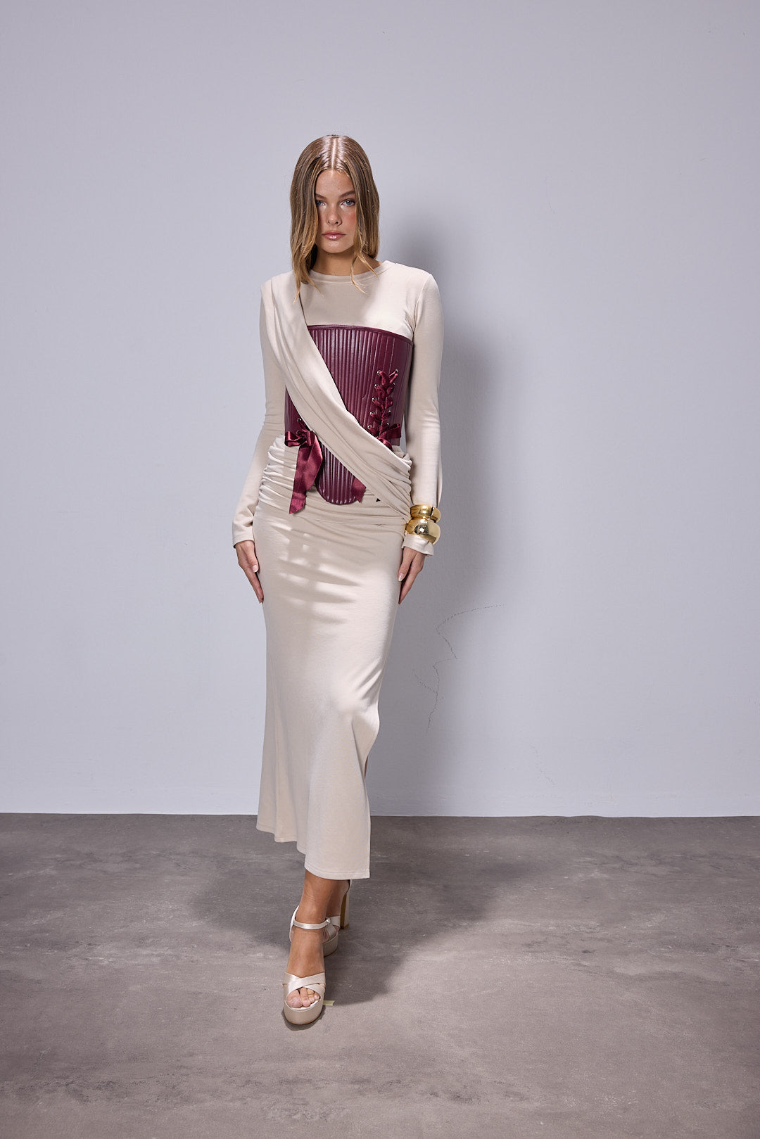 Marie Bordo Deri Korse Set