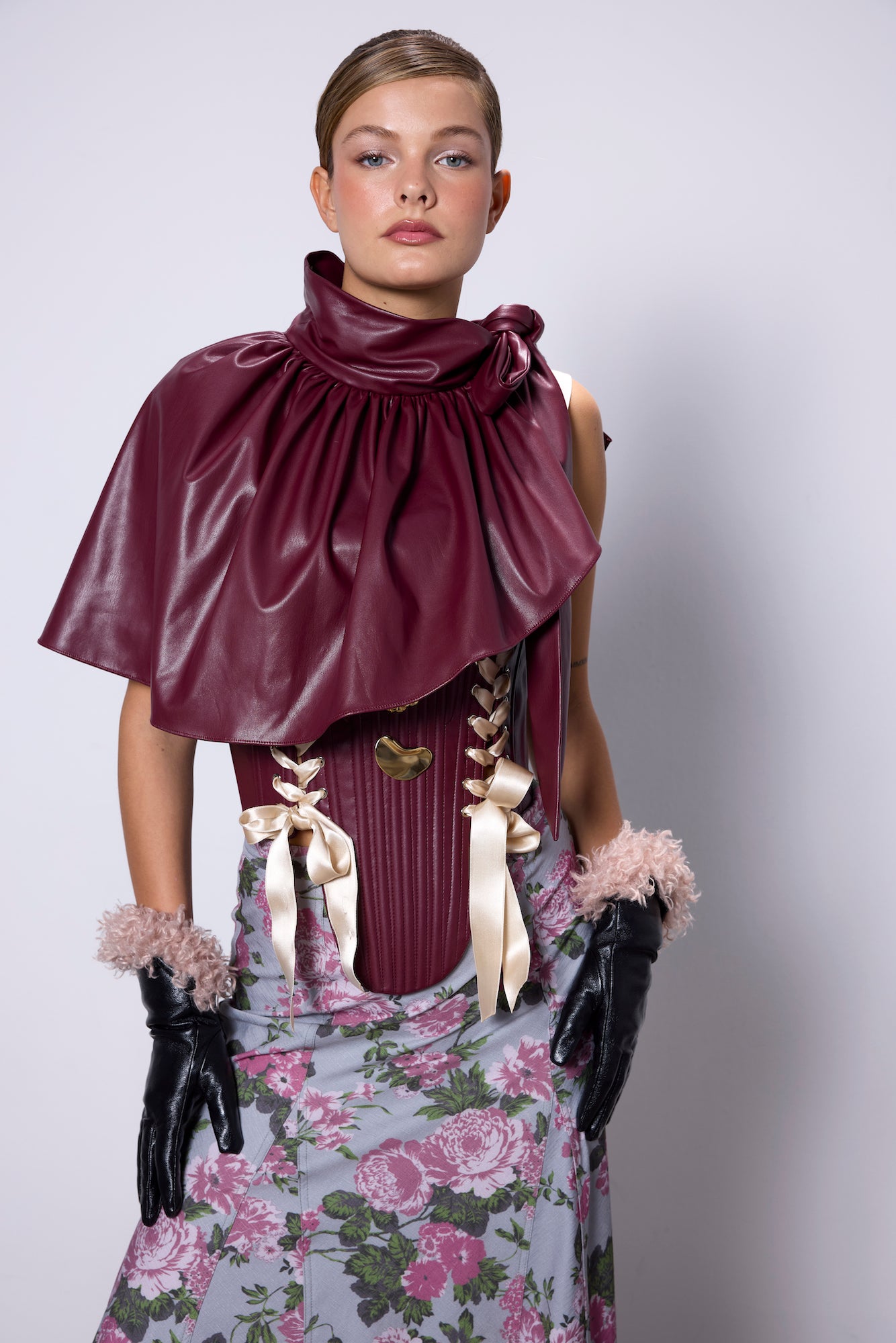 Martini Bordo Deri Pelerin