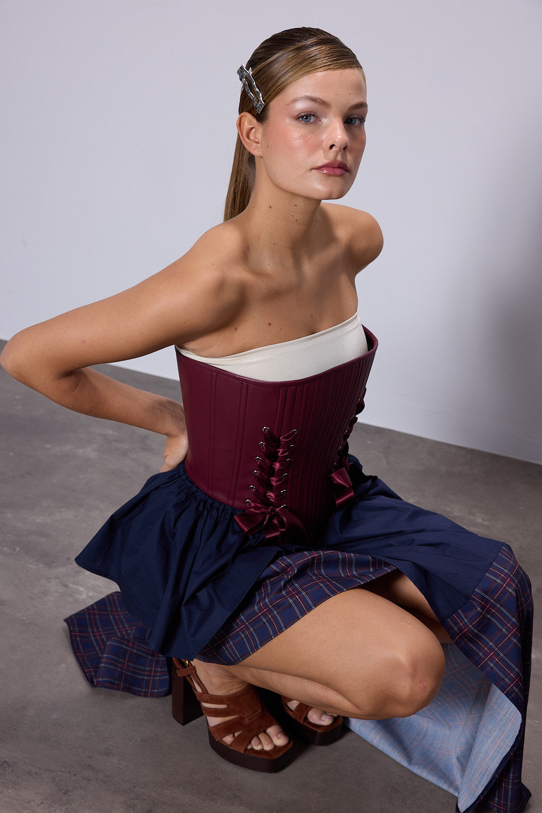 Marie Bordo Deri Korse Set