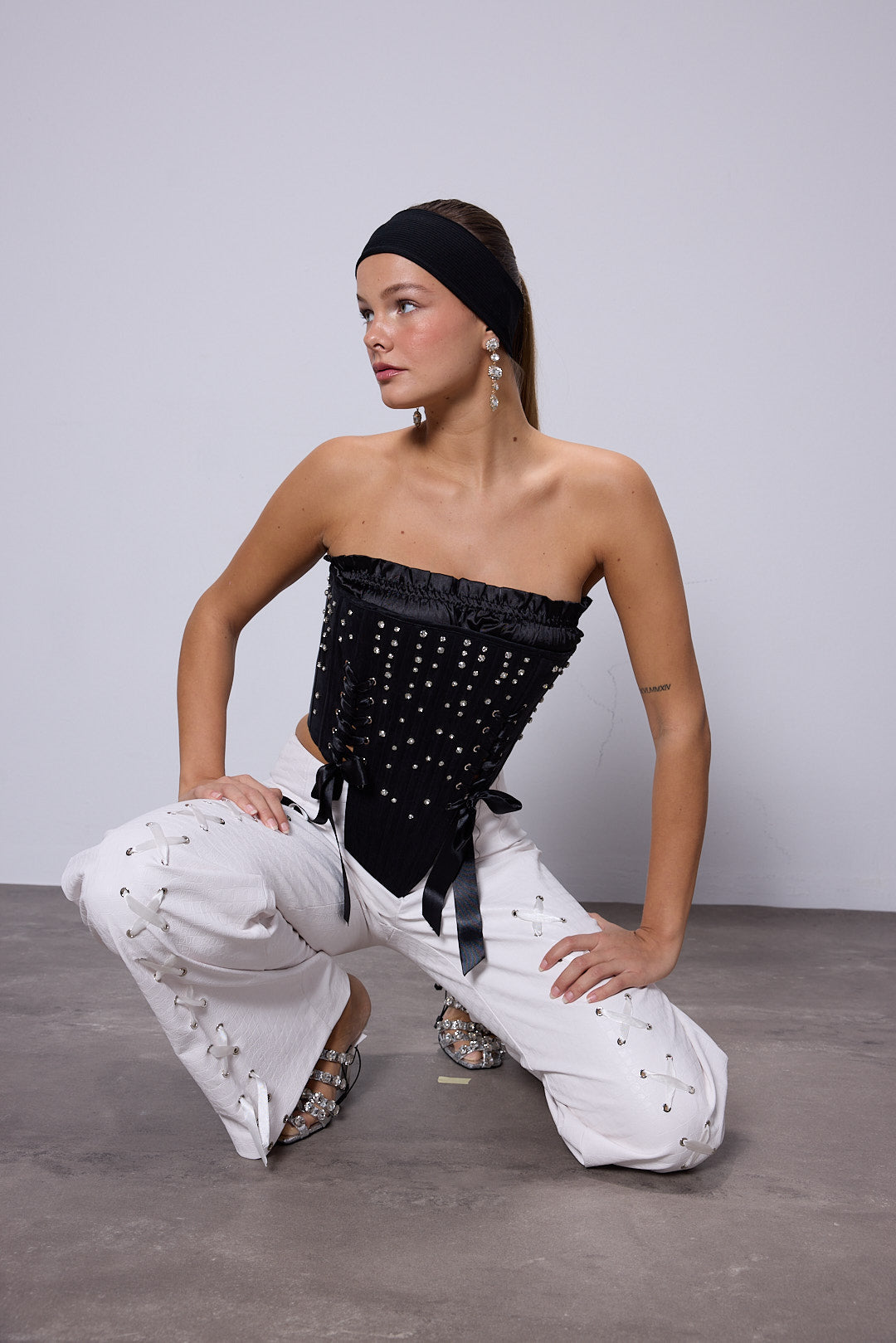 Gloria Ekru Korse Set