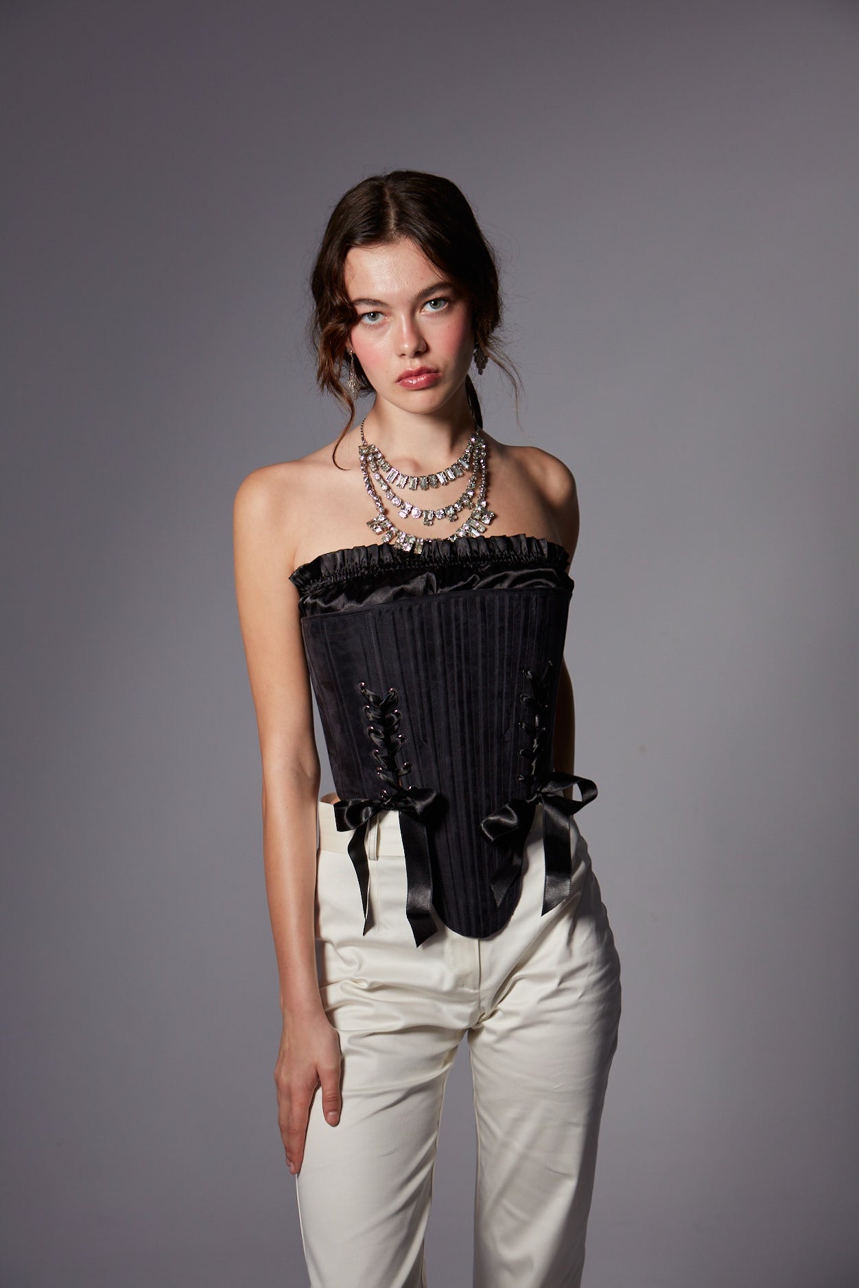 Eva Siyah Korse Set