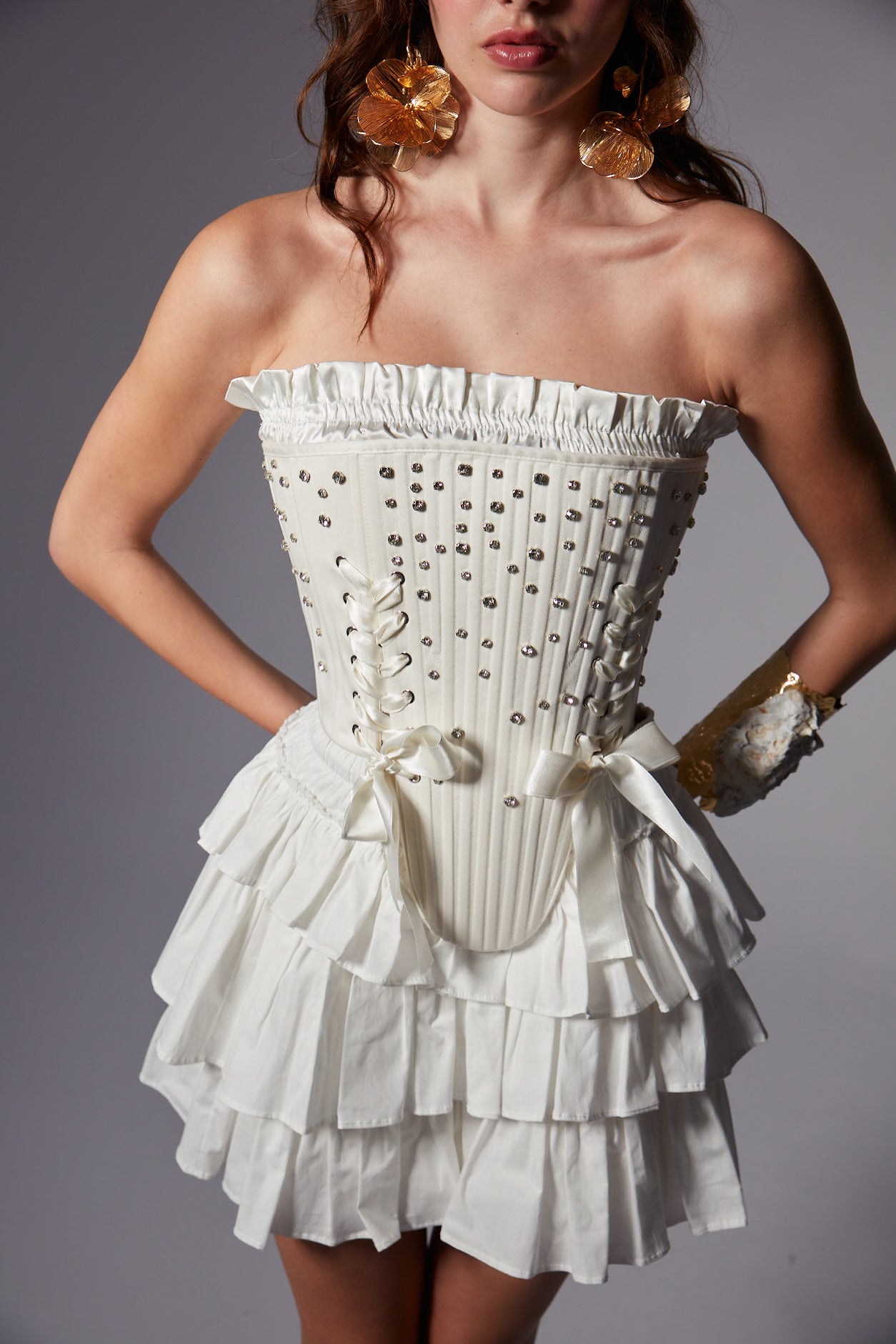 Gloria Ekru Korse Set