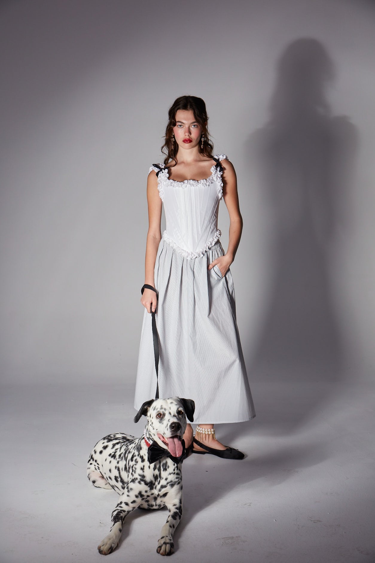 Amelia Çizgili Etek