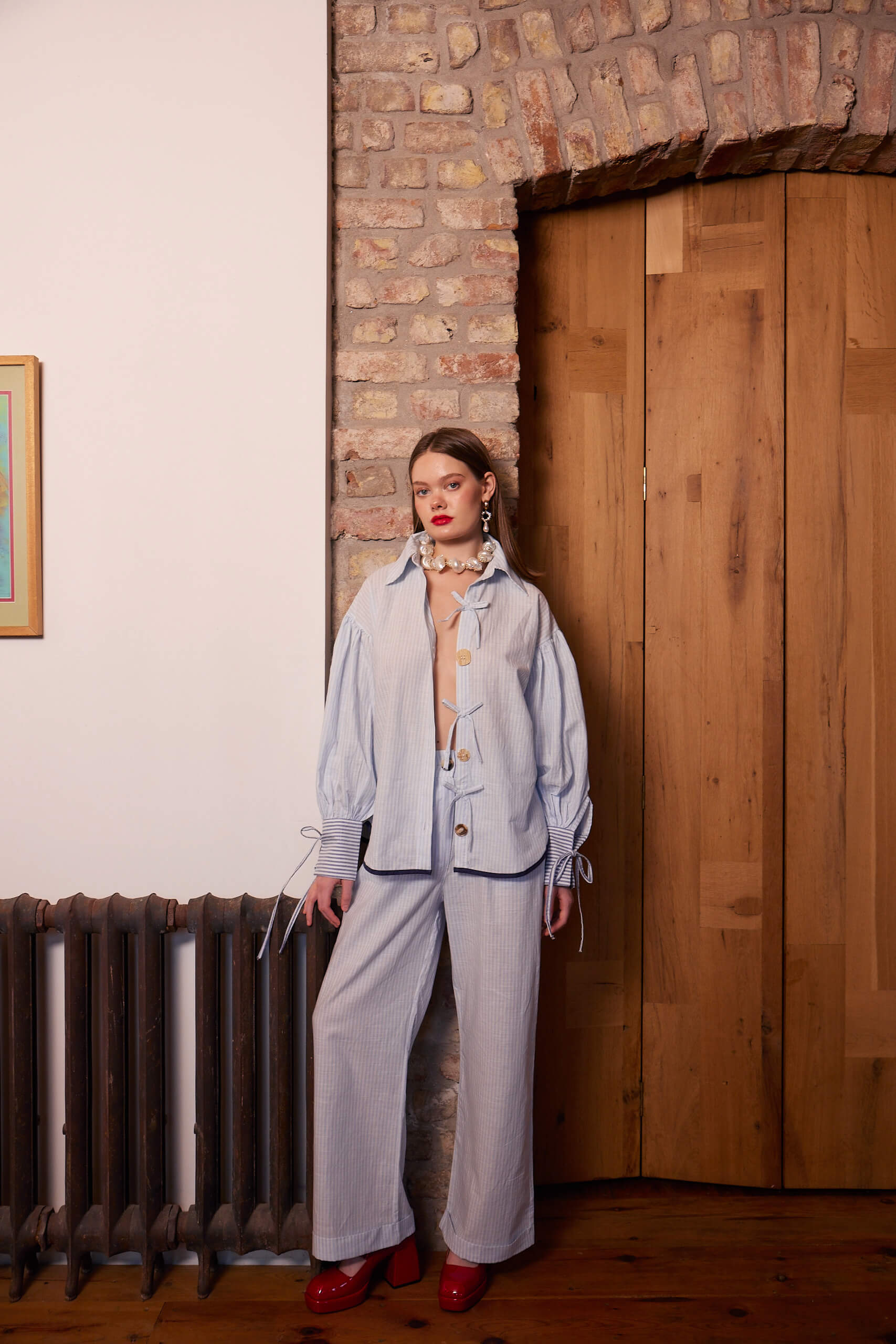 Marine Çizgili Gömlek