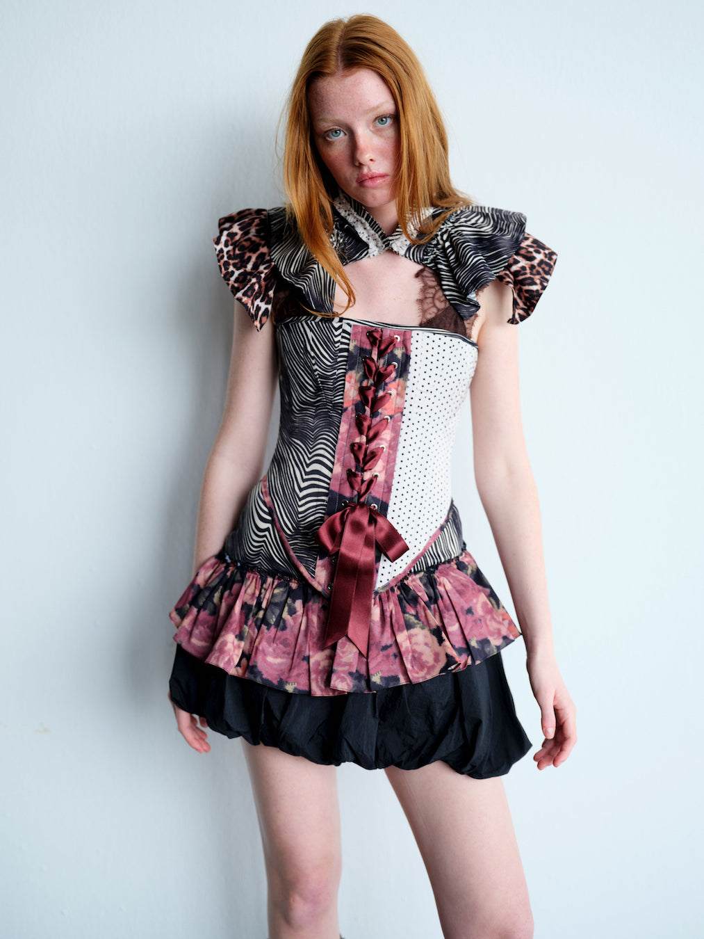 Robin Zebra Corset Set