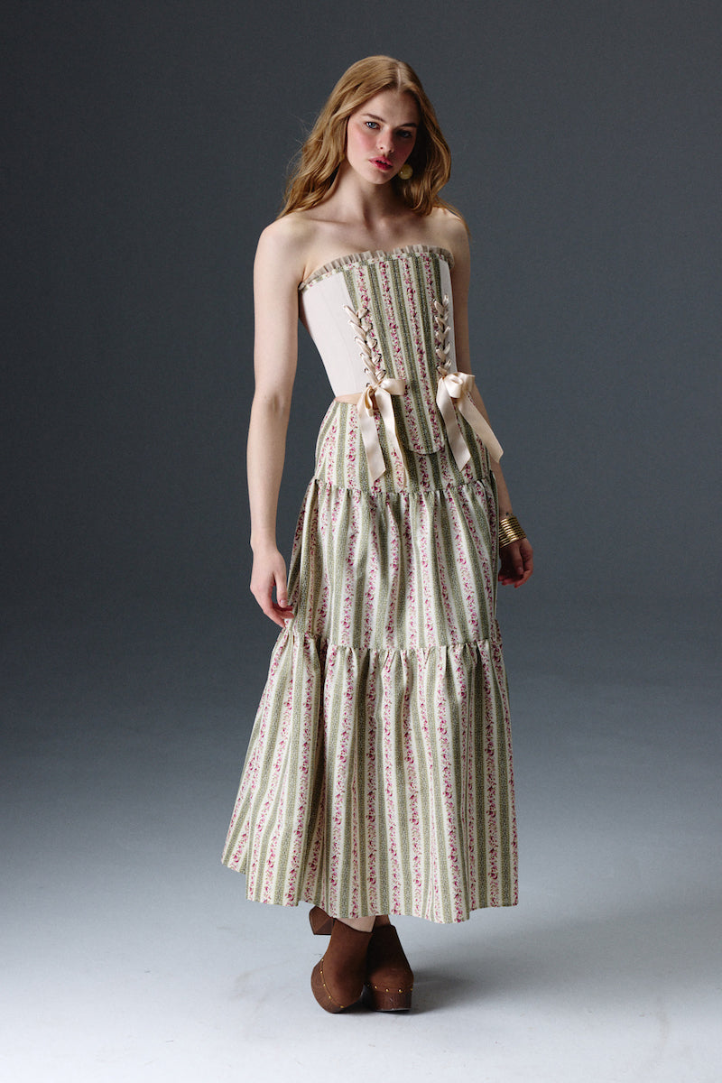 Marie Floral Korse Set