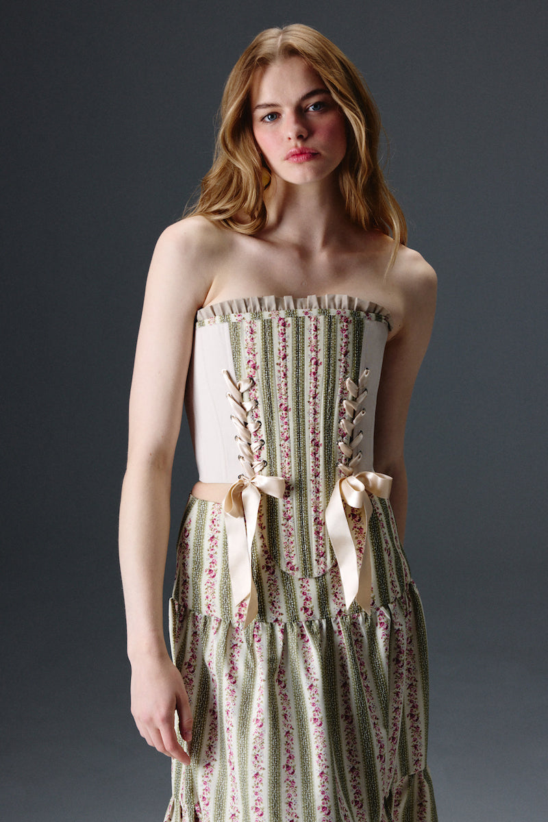 Marie Floral Korse Set