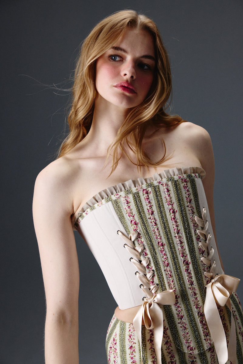 Marie Floral Korse Set