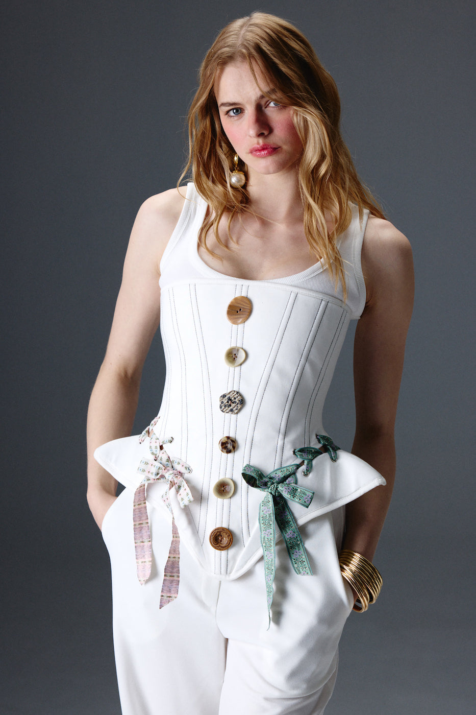 Grace Ekru Korse Set