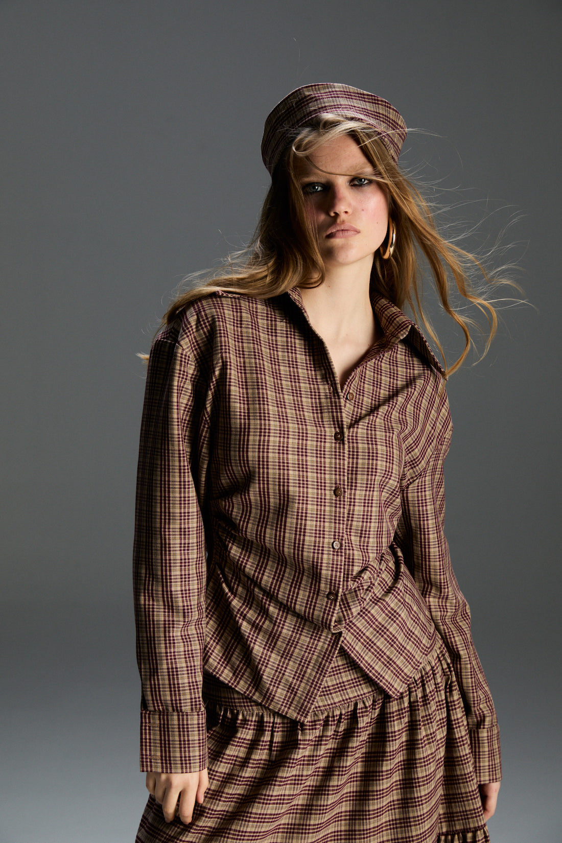 Flora Ekoseli Şapka