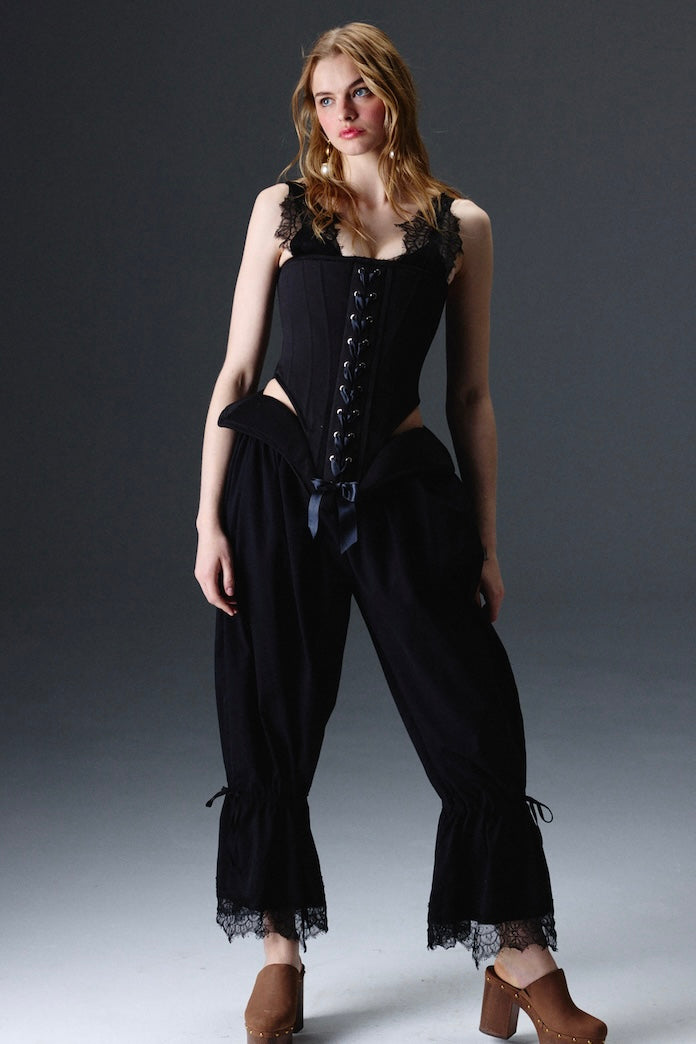 Grace Siyah Korse Set