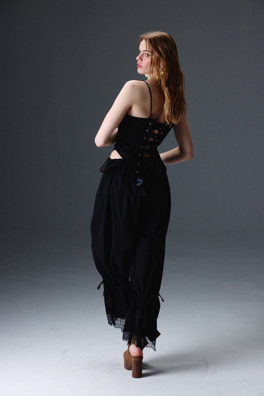 Grace Siyah Korse Set