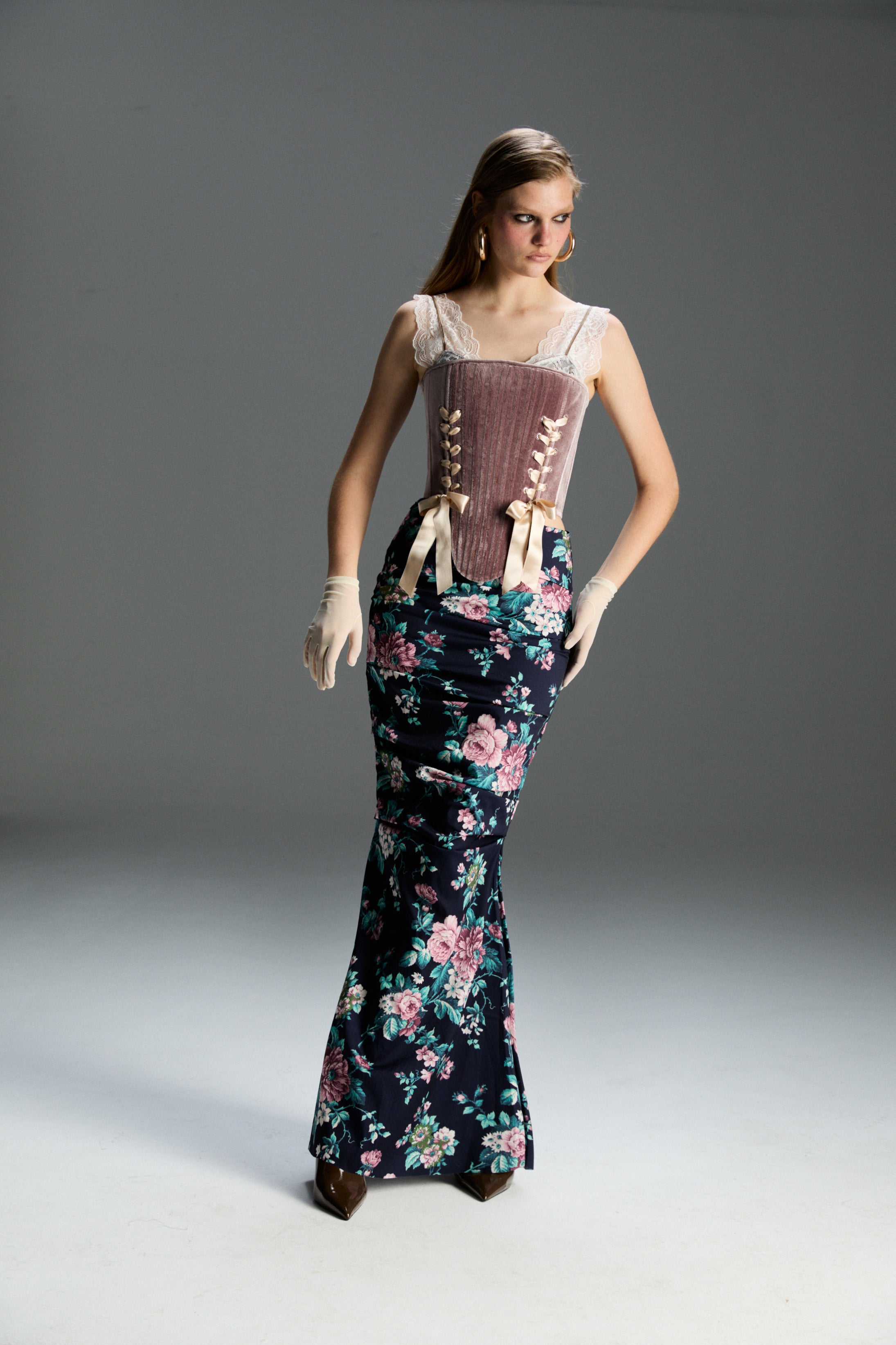 Shell Çiçekli Etek