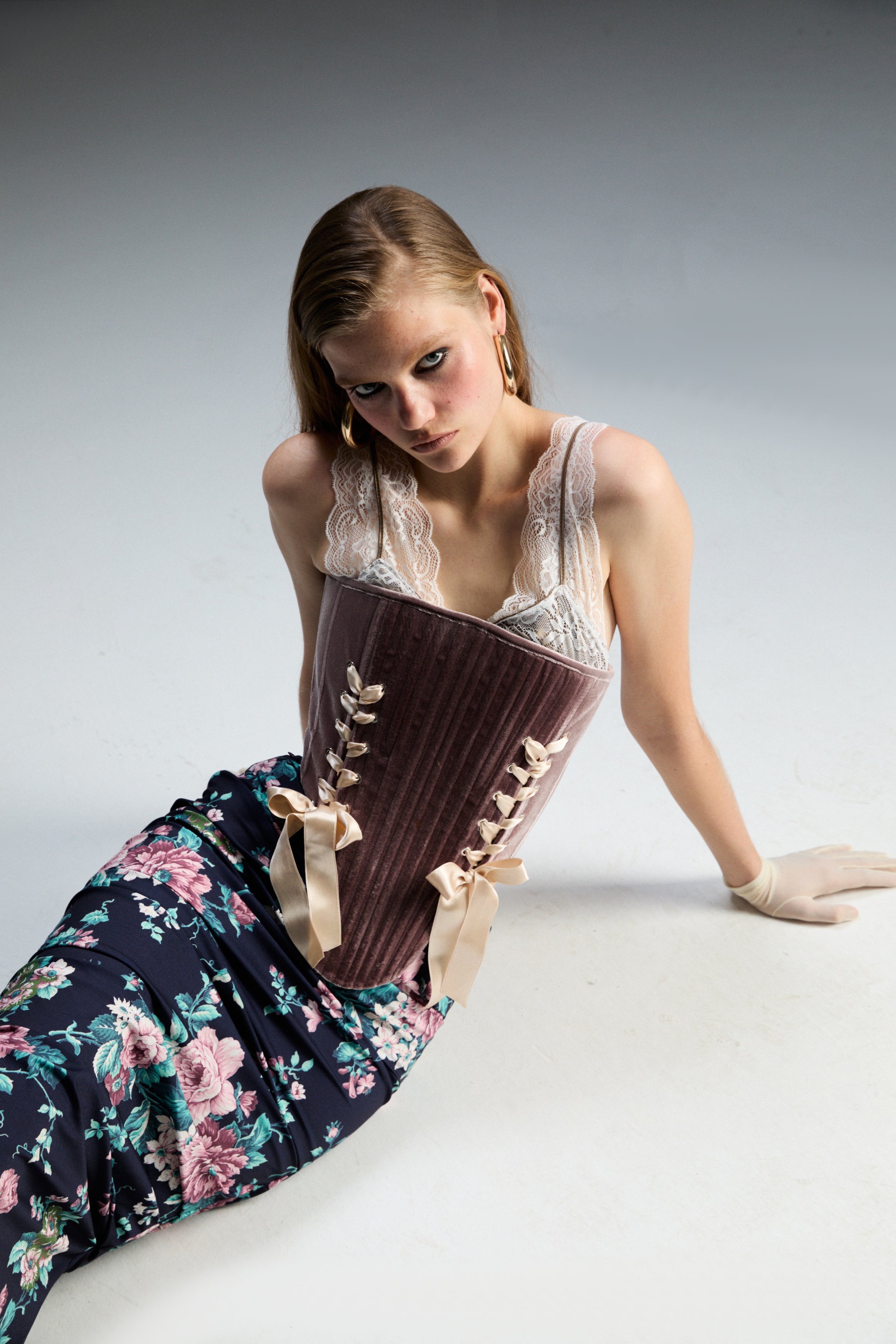 Marie Gül Kurusu Korse Set