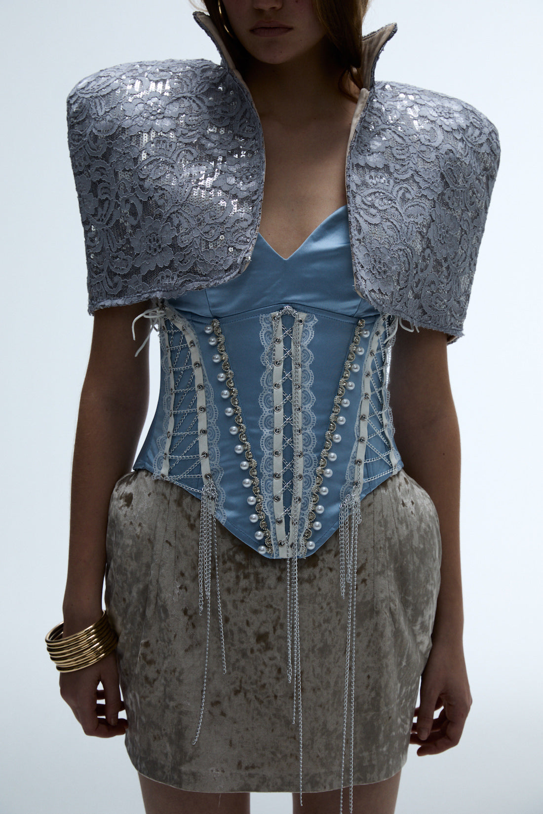 Sienna Işıltılı Pelerin